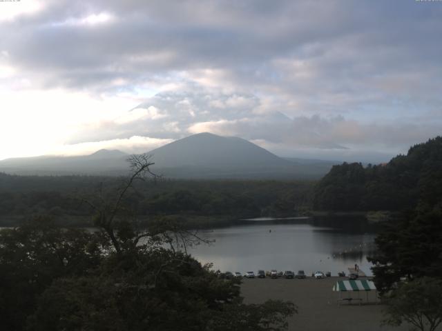 精進湖からの富士山