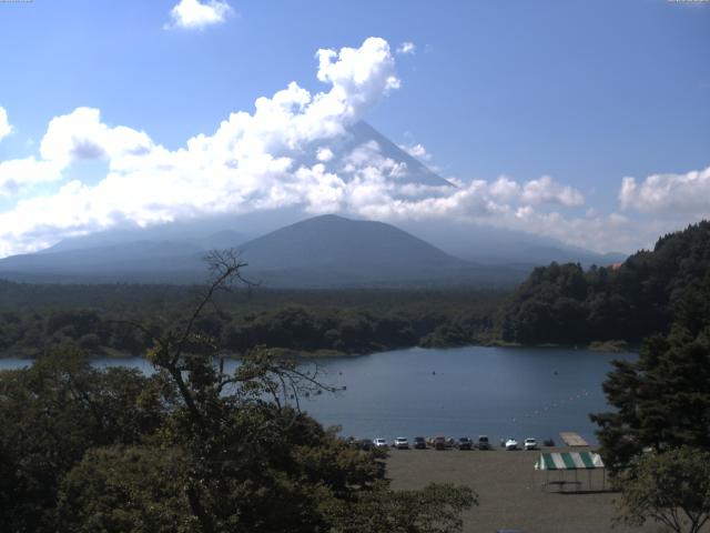 精進湖からの富士山