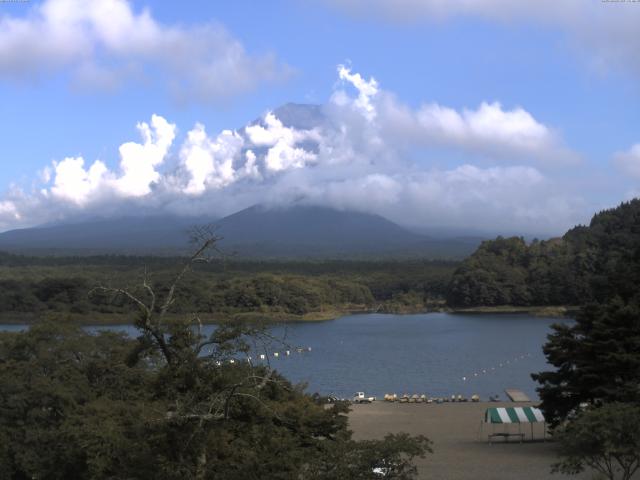 精進湖からの富士山