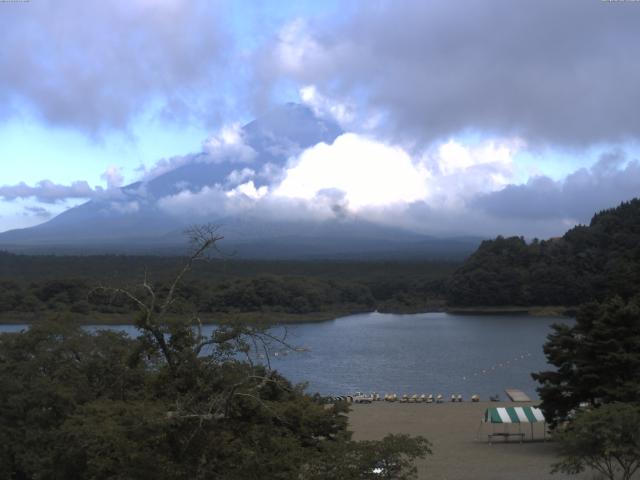 精進湖からの富士山