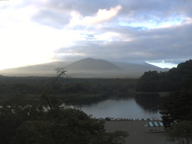 精進湖からの富士山
