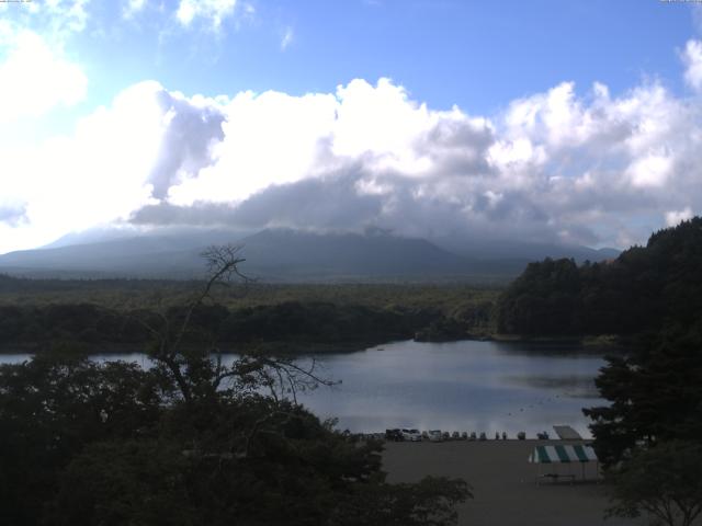 精進湖からの富士山