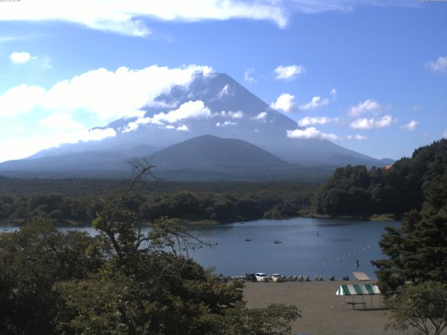 精進湖からの富士山