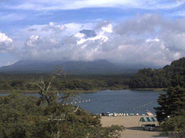 精進湖からの富士山