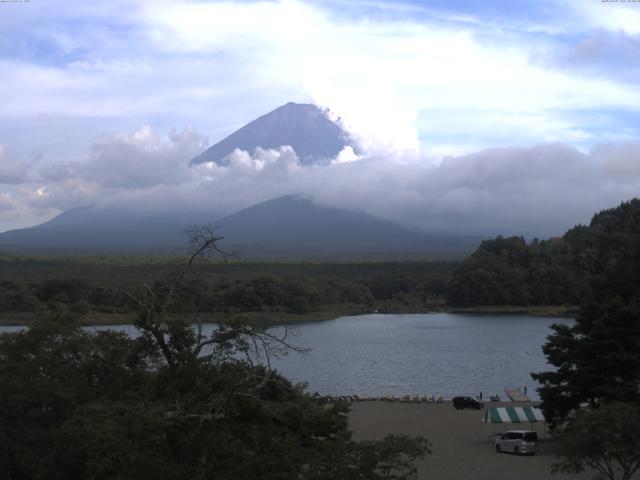 精進湖からの富士山