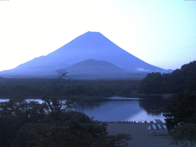 精進湖からの富士山