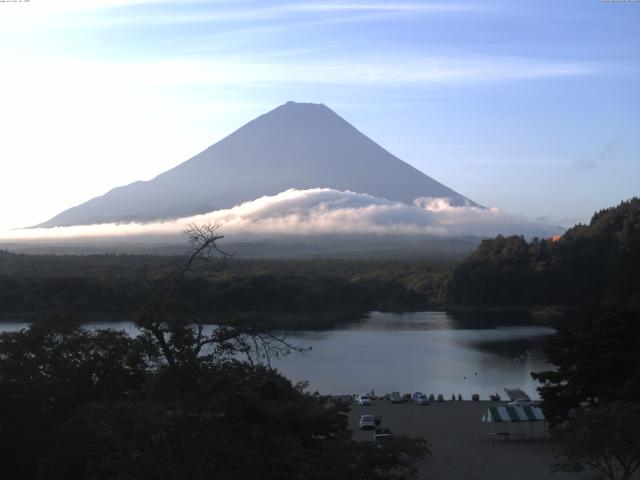 精進湖からの富士山