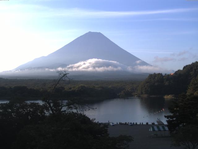 精進湖からの富士山