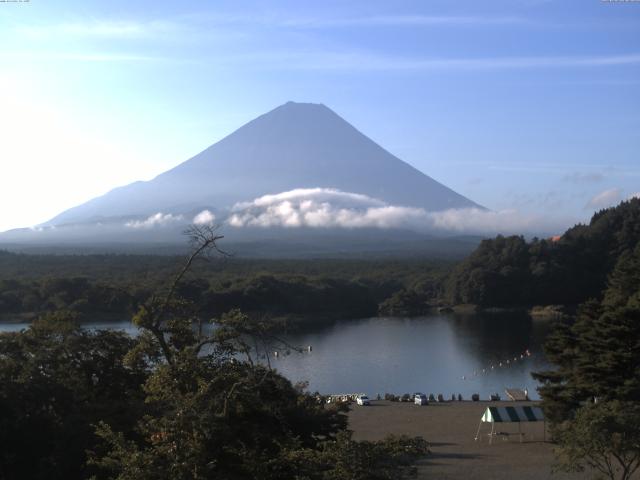精進湖からの富士山