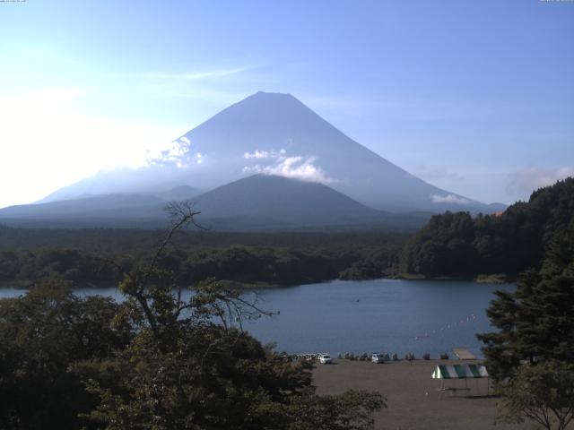 精進湖からの富士山