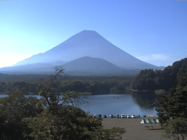精進湖からの富士山
