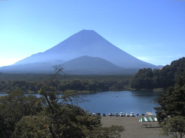 精進湖からの富士山
