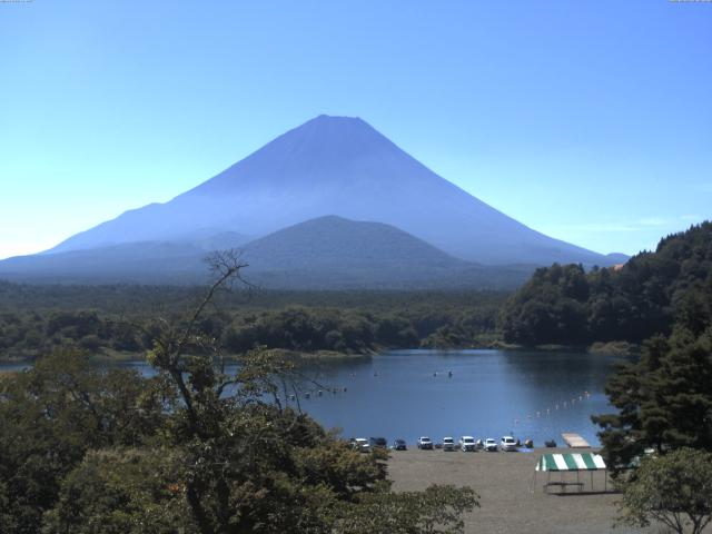 精進湖からの富士山