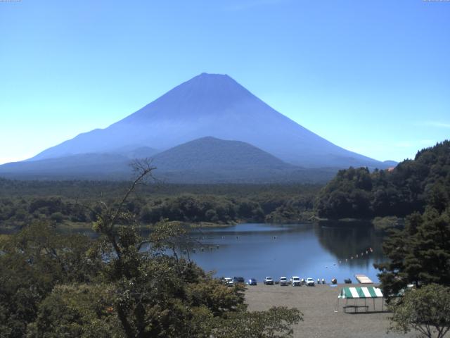 精進湖からの富士山