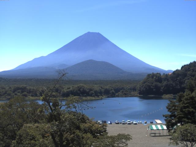 精進湖からの富士山