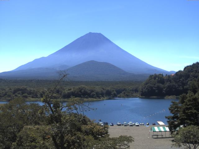 精進湖からの富士山