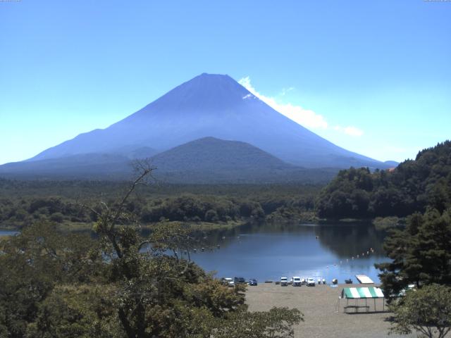 精進湖からの富士山