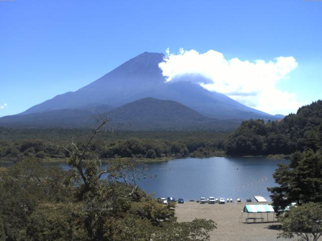 精進湖からの富士山