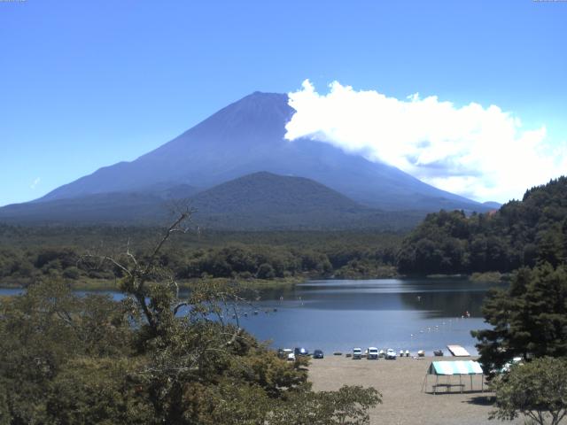 精進湖からの富士山