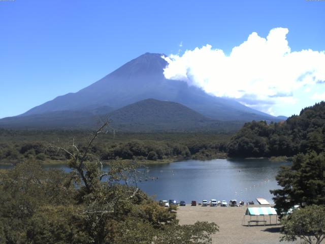 精進湖からの富士山