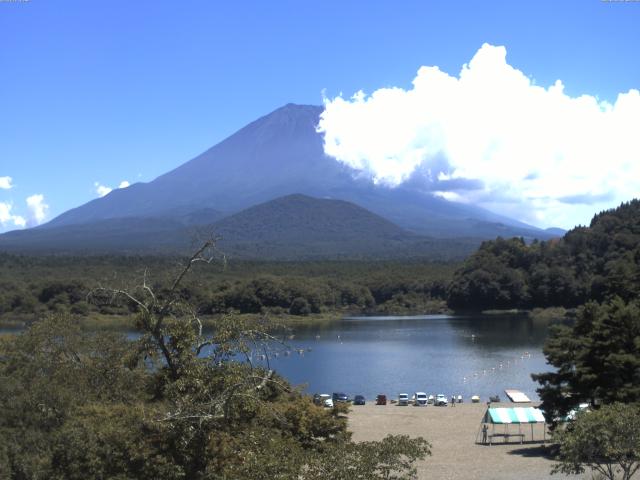 精進湖からの富士山