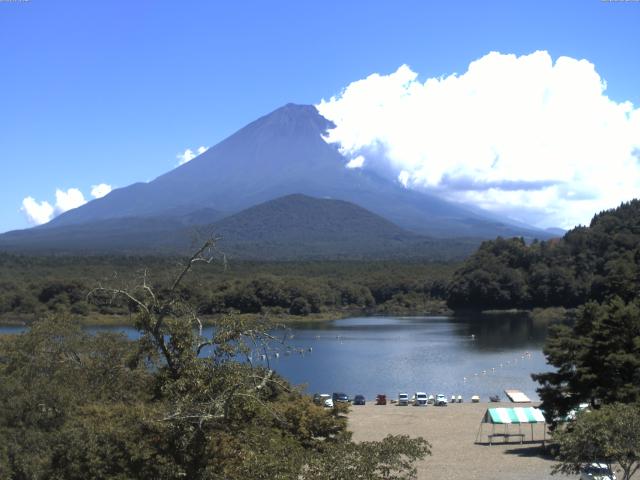 精進湖からの富士山