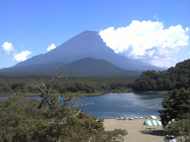 精進湖からの富士山