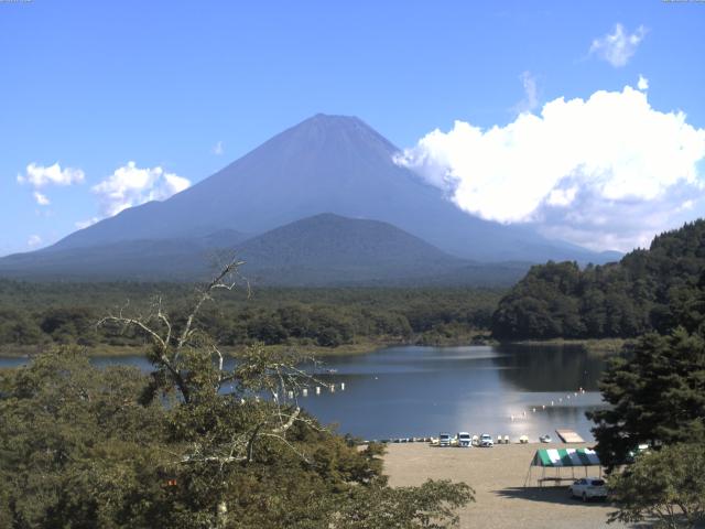 精進湖からの富士山