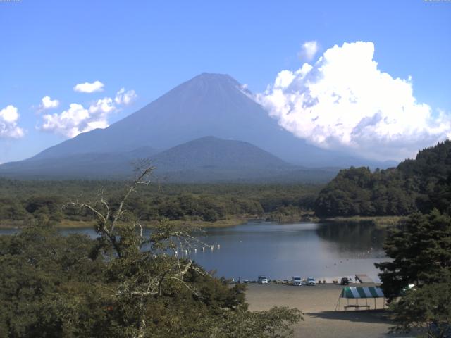 精進湖からの富士山