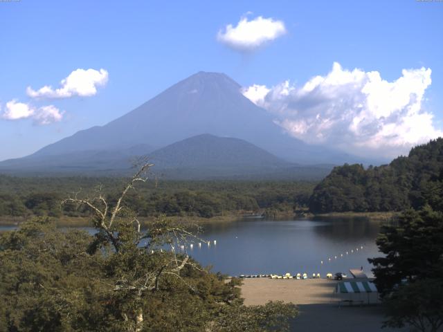 精進湖からの富士山