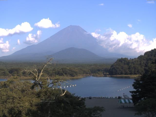 精進湖からの富士山