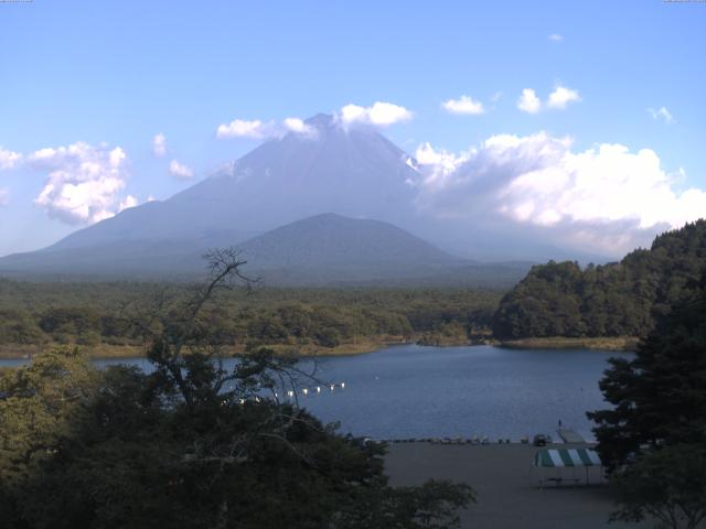 精進湖からの富士山