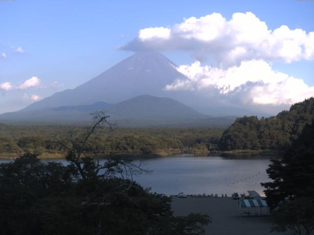 精進湖からの富士山