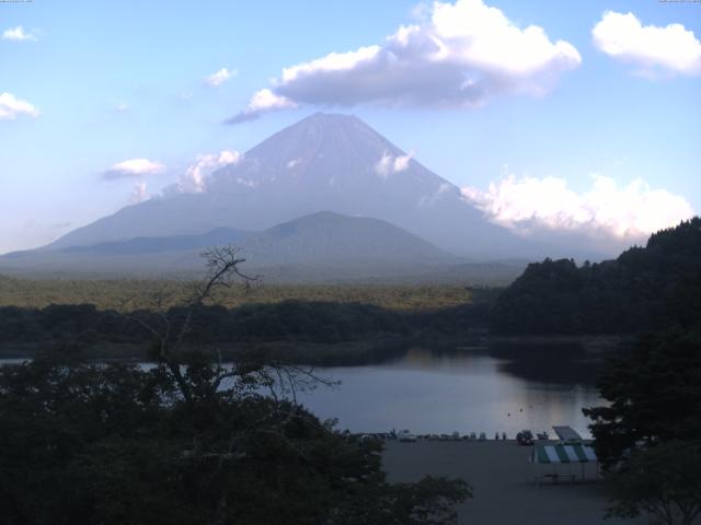 精進湖からの富士山