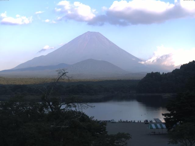 精進湖からの富士山