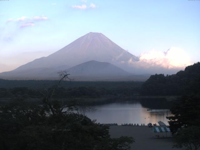 精進湖からの富士山