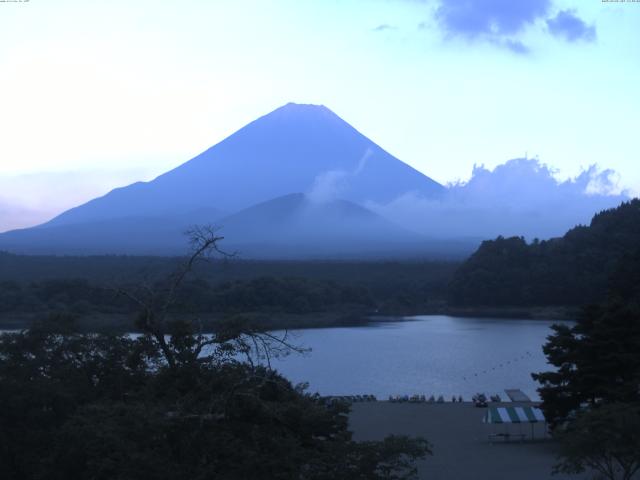 精進湖からの富士山