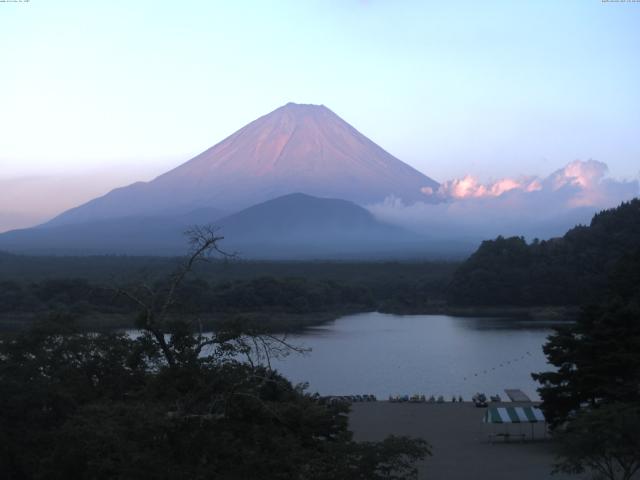 精進湖からの富士山