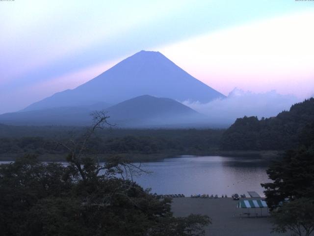 精進湖からの富士山