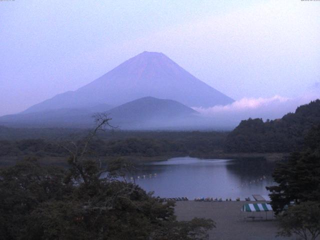 精進湖からの富士山