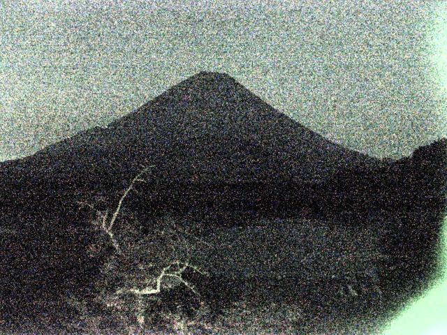 精進湖からの富士山