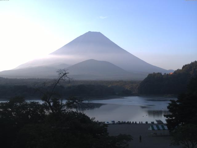 精進湖からの富士山