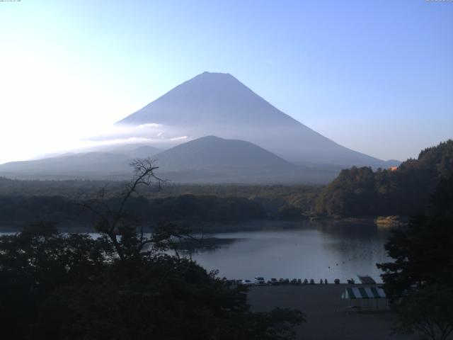 精進湖からの富士山