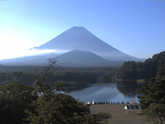 精進湖からの富士山