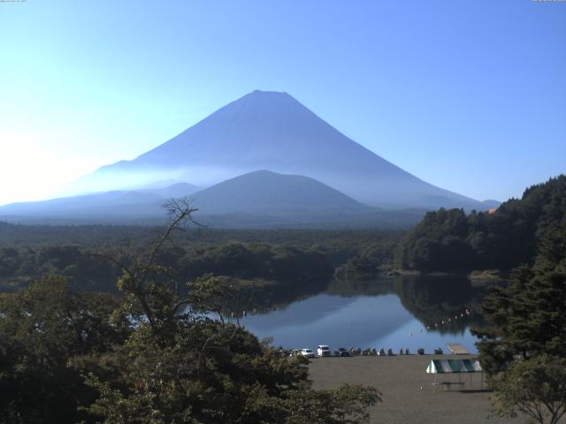 精進湖からの富士山