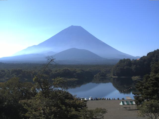精進湖からの富士山