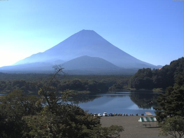 精進湖からの富士山