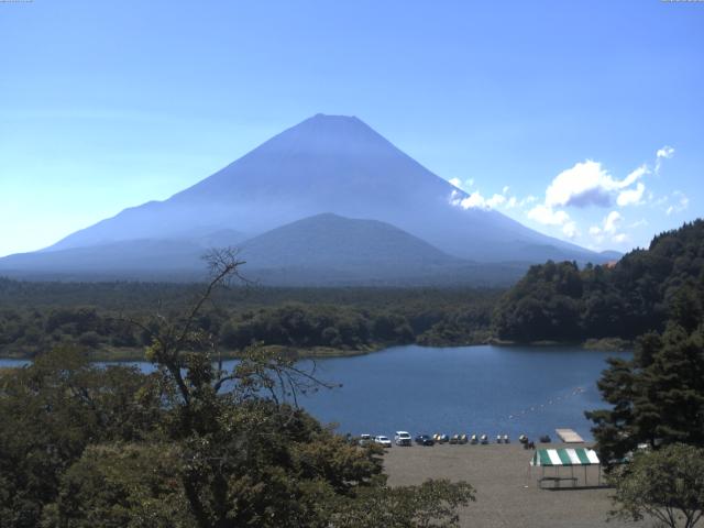 精進湖からの富士山