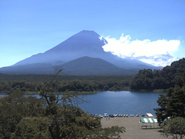 精進湖からの富士山