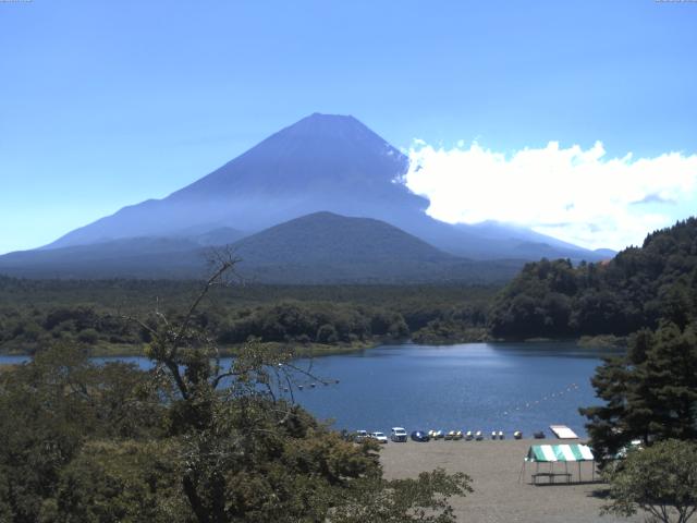 精進湖からの富士山